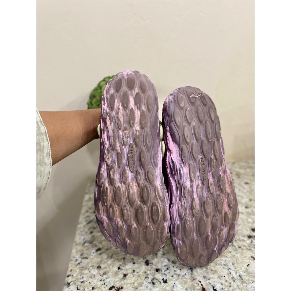 Merrell Hydro Moc Womens Purple Pink Marbled Water Shoes Slip On Clogs Size 11 - Picture 6 of 6